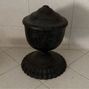 Vintage Cast Iron Decorative Urn